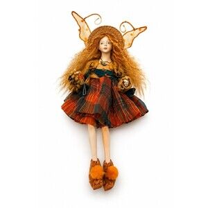Vintage Winward Enchanted Ones Fairy Doll 12” Woodland Autumn Harvest Wings